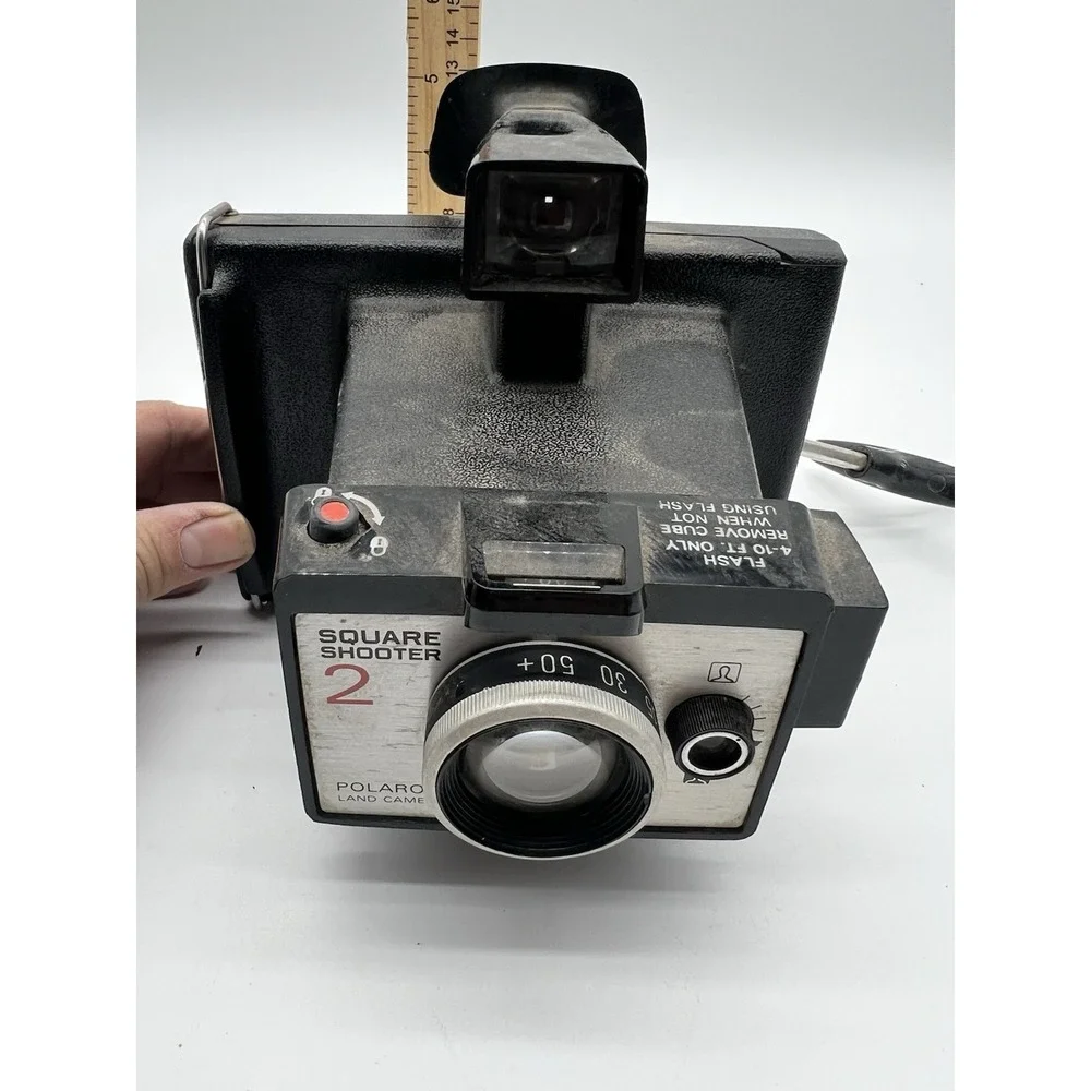 Polaroid Square Shooter 2 Black Retro Style Photography Instant Film Camera‎